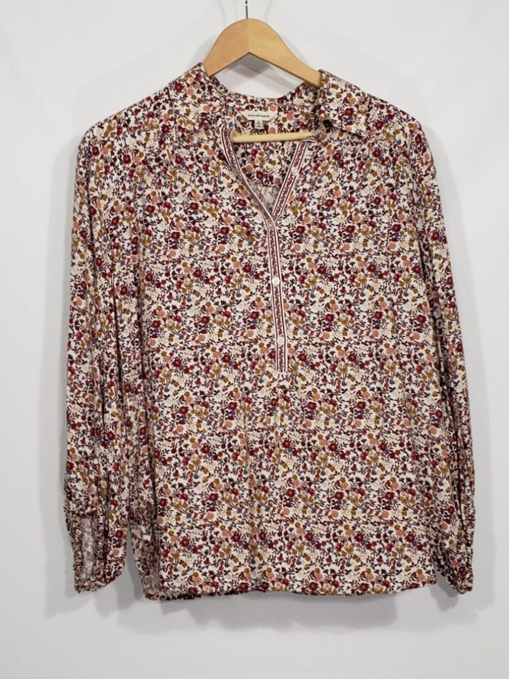 Max Studio  Floral Blouse  Women's Small  cottagecore feminine work